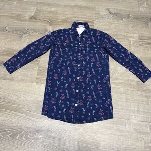 BlueQuail Boys Long Sleeve Performance Fishing Shirt Size 6 Western Rodeo Neon